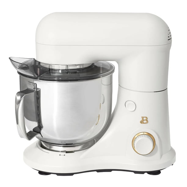Hermosa batidora de pie de 5.3 L con diseño de cabezal inclinable, 300 W, 12 velocidades