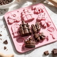 thumbnail image 5 of Silicone Candy Chocolate Mold Blue, Princess Fairytale Shapes Baking Ice Tray For Cake Decoration 1 Pack, 5 of 6