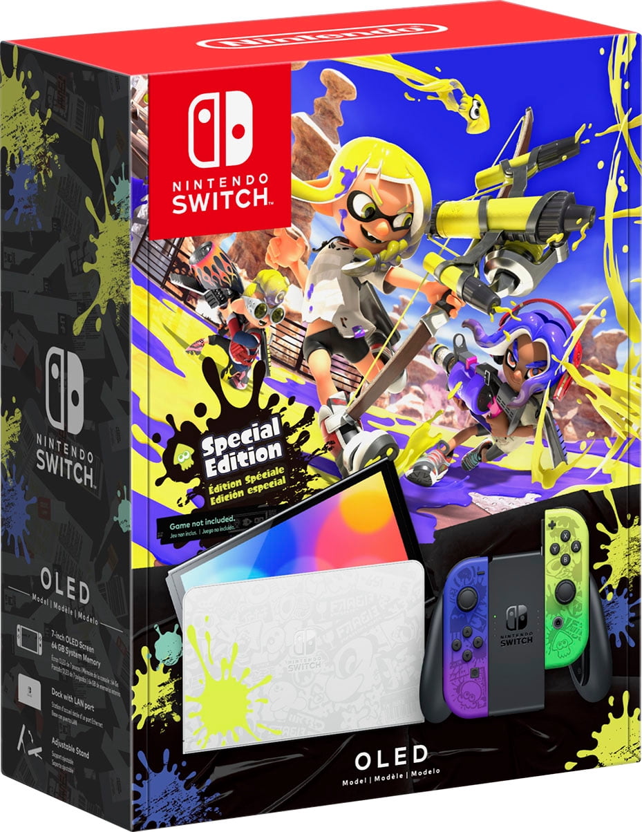 Nintendo Switch OLED Model Splatoon 3 Bundle with Special Edition Game Included