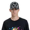 thumbnail image 4 of Honeii Flower Print Hat, Women’s Baseball Hat Unisex Fit, Baseball Cap,Adjustable One Size, 4 of 6