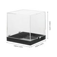 thumbnail image 2 of DEEPCRAFF 4 Pcs Square Display Case for Mineral Collection and Academic Research Transparent, 2 of 8