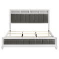 thumbnail image 4 of Barzini Wood Eastern King Panel Bed White, 4 of 11
