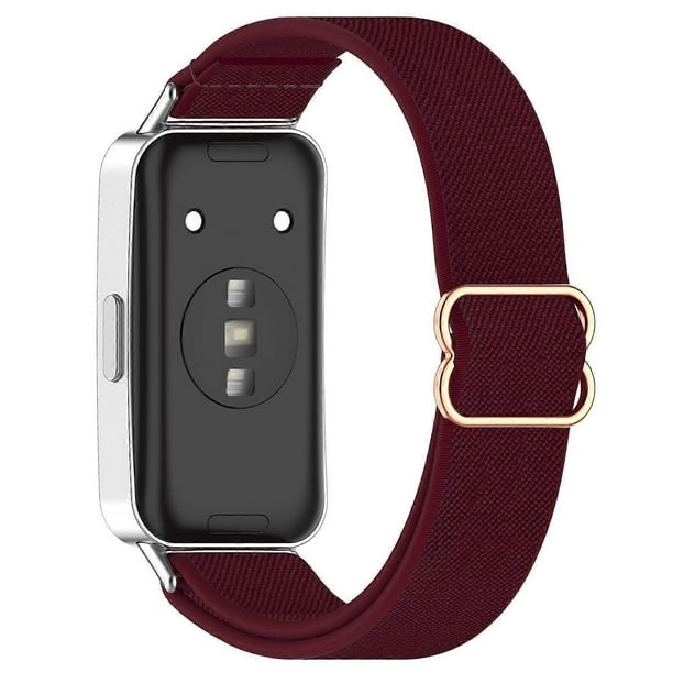 Watch Band for Huawei Band 10 NFC 10 9 NFC 9 8 NFC 8 Nylon Elastic Braided Strap - Green