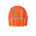 thumbnail image 4 of CornerStone ANSI 107 Class 2 Mesh Long Sleeve Tee | Reflective Safety T-Shirt for Men & Women, Comfortable High Visibility Clothing, 4 of 4