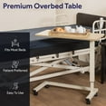 thumbnail image 2 of Medacure Adjustable Overbed Table with Wheels - 50 Lb Weight Capacity, 2 of 7