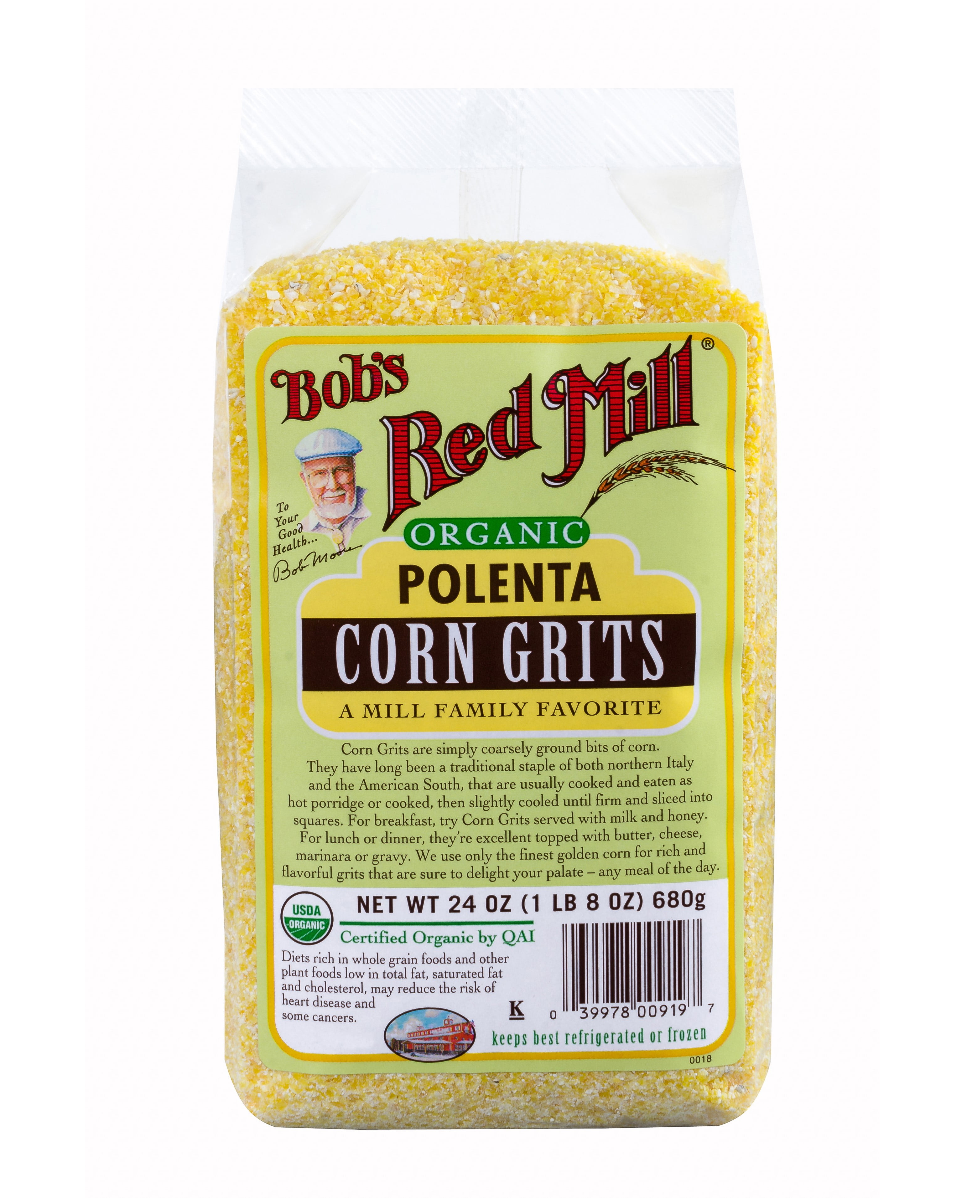Bob's Red Mill, Corn Grits, Organic, 24 Oz