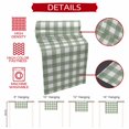 thumbnail image 5 of Sage Green Buffalo Plaid Table Runner 70 Inches Long,Farmhouse Green White Checkered Cotton Linen Table Runners Dresser Scarves,Decorative Tabletop Scarf Furniture Cover for Home Dinner Party 13"x70", 5 of 8
