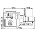 thumbnail image 2 of Febest INNER CV JOINT RIGHT 32X40X27 # 0311-CRVATRH OEM 44310-S10-A00, 2 of 2