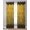 Yellow, variant on Purple Geometric Sheer Curtains 45 Inch Length 2 Panels Set for Living Room/Bedroom, Ombre Modern Abstract Art Kitchen Curtains Grommet Semi-Sheer Curtains Drapes Voile Window Treatments 42"x45"x2