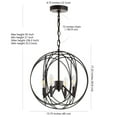 thumbnail image 4 of Safavieh Piran 3 Light 20 In. Dia. Adjustable Pendant, White, 4 of 5
