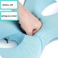 thumbnail image 5 of Dual Ear Relief Zone Contour Pillow, Ice Silk Satin Cervical Memory Foam Pillow for Sleeping, Ergonomic Neck Support for Side, Back & Stomach Sleepers, 5 of 6