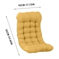 thumbnail image 3 of KQJQS Rocking Chair Cushions High Back Patio Cushion Non-Slip Bottom Tufted Seat Pads with Ties Office Chair Pads Seat Cushion, 3 of 7