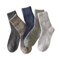 thumbnail image 1 of 5 pairs of thickened wool socks for men in solid cotton, 1 of 5