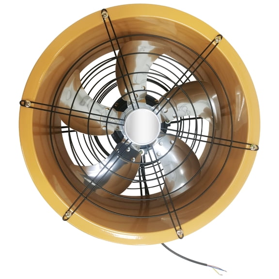INTBUYING 16" Axial Fan Cylinder Pipe Fan for Dusting Ventilating 220V 370W 5400m³/H