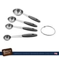 thumbnail image 4 of Baker's Secret Stainless Steel Stackable Measuring Spoons 2.56"x1.85"x2.36" Red, 4 of 7