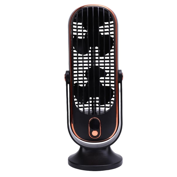 NFTIGB Desk Tower Fan with 5 Speeds Brushless Motor USB Rechargeable Portable Desk Fan Multi Speed Cooling Airflow Quiet Personal Fan for Home Office Kitchen Indoor Black (9.8 inches / 25 cm)