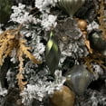 thumbnail image 2 of Vickerman Plastic Swirl Finial Ornaments in Matte Moss Green (Set of 6), 2 of 3
