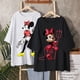 thumbnail image 2 of Mickey Mouse Disney Short Sleeve T-Shirts Devil Minnie Mouse Funny Women's T-Shirt Fashion Streetwear Edgy Female Clothing 2022XXL Gao Jinjia LED, 2 of 2