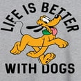 thumbnail image 3 of Mickey & Friends - Pluto Life Is Better With Dogs - Juniors Ideal Flowy Muscle T-Shirt, 3 of 5
