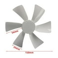 thumbnail image 5 of 2Pcs 6 Inch RV Bathroom Vent Fan RV Vent Fan Blade D-Shaped Shaft RV Exhaust Fan Compatible, 5 of 5