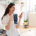 thumbnail image 5 of Yayeee 30oz Stainless Steel Tumbler with Straw and Handle Double-Wall Insulated Travel Water Bottle, Blue Hexagon Pattern, 5 of 8