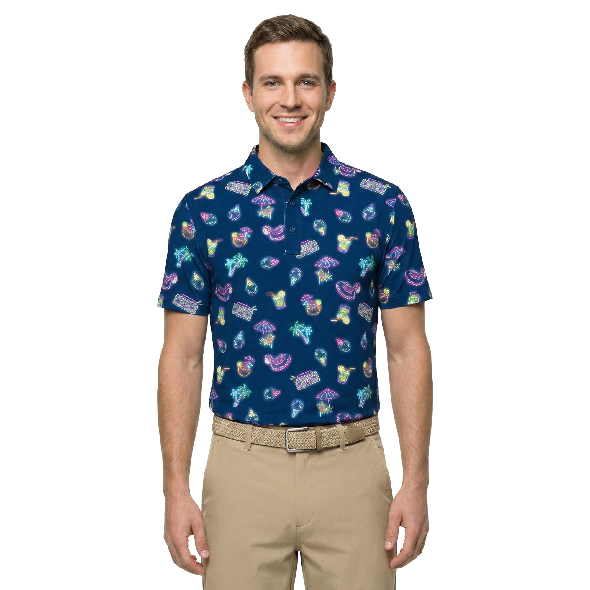 Birdie Bound Men' s & Big and Tall Golf Polo Shirts, Sizes XS-4XLT