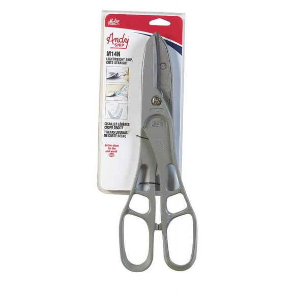 Malco 14 in. Steel Straight Andy Pattern Snip 24 Ga. 1 pk