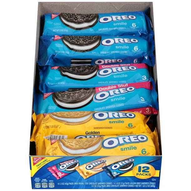 Nabisco Oreo, Oreo Double Stuff, Oreo Golden, 21.2 Oz., 12 Count
