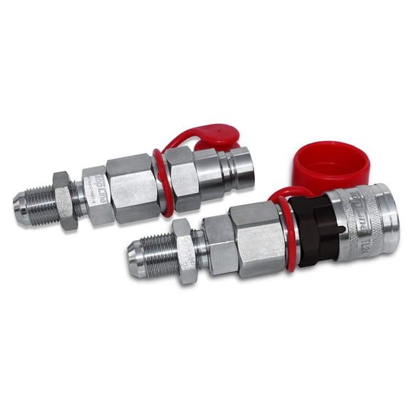 TU24 10 JIC Fread Connecteur Rapide pour Visage Plat Coupleur Hydraulique Raccord de Taille 1/2 Pouces Montage Direct sur Bobcat Slipd Steer Chargers
