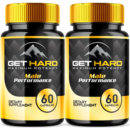 Get Hard Max Strength Male Support Vitamin Supplement Men's Wellness 120 Capsules