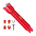 thumbnail image 4 of Instalador de grifo y fregadero 14 en 1 llave de tubo de agua llave de tuerca de extracción portátil multifunción para baño cocina fontanería llave de Zulema instalador de fregadero, 4 of 8