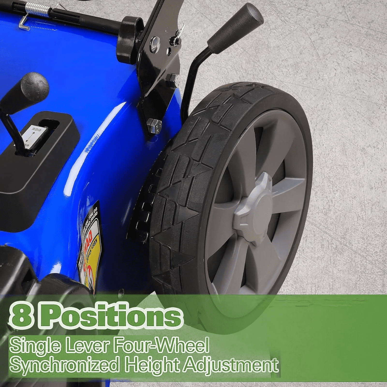 ANLIBATT 21 Inch Self-Propelled Lawn Mower 201cc 4 Cycle Engine, Gas Lawnmower with 3 in 1 Cutting 8 Position Height Adjustment for Gardening Soil