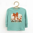 thumbnail image 5 of Coquette Fall Floral Orange - Toddler Long Sleeve Graphic Tee, 5 of 8