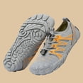 thumbnail image 4 of Mens Quick Dry Water Shoes Barefoot Non-Slip Athletic Sneakers Quick-Lace Breathable Mesh for Beach Swim Hiking Gray,Size 9.5, 4 of 6