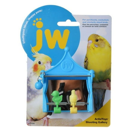 JW Insight Shooting Gallery - Bird Toy Shooting Gallery - 2.75"L x 1.75"W x 3.75"H Pack of 4