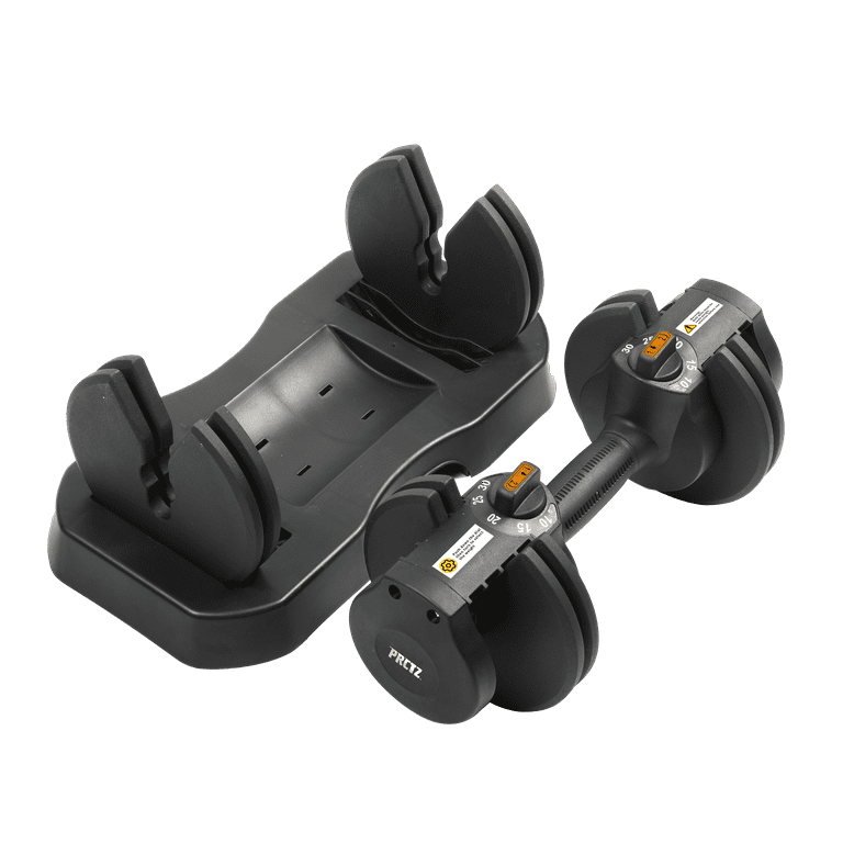 PRCTZ, 10-30lb Quick Select Adjustable Dumbbell Pair with