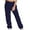 Navy, variant on CLOISE Wide Leg Sweatpants Women Baggy Straight Leg Trousers Casual Petite Mid Rise Open Bottom Trousers Khaki Sports Elastic Waist Drawstring Solid Sweatpants Fashion Basic Long Trousers XL