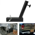 thumbnail image 1 of Hitch Flag Pole Holder, Stable Easy Install Truck RV Hitch Flag Pole Mount High Hardness Black  for 2 Inch Hitch Receiver, 1 of 7