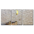 thumbnail image 2 of wall26 - 3 Piece Canvas Wall Art - Amazing Wild Crocodile in Pantanal River, Brazil - Modern Home Art Stretched and Framed Ready to Hang - 24"x36"x3 Panels, 2 of 4