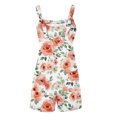 thumbnail image 5 of Joau Shorts Rompers for Women Summer Dressy Sleeveless Spaghetti Strap Wide Leg Jumpsuits Retro Print Vacation Beach Overalls with Pockets, 5 of 5