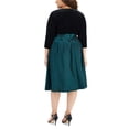 thumbnail image 2 of Alex Evenings Womens Wrap Surplice Dress, Multicoloured, Plus Size, 24W, 2 of 2