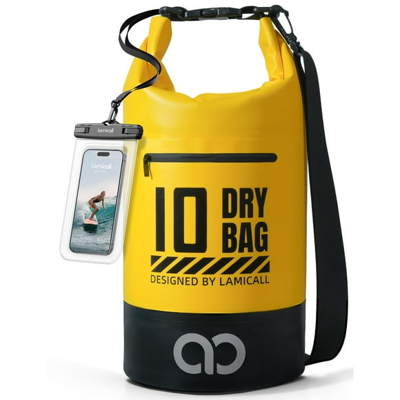 Mochila impermeable Lamicall Dry Bag 10L/20L con funda para teléfono