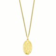 thumbnail image 1 of Gold Large Oval Saint Christopher Medal 24 Inch Chain Necklace Religious Pendant Charm Patron St, 1 of 6
