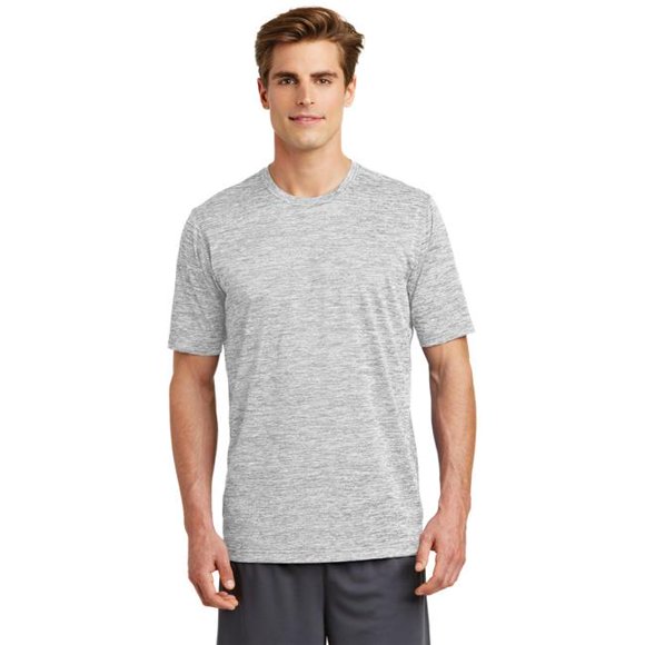 Sport Tek 1243691 PosiCharge Electric Heather Tee in Silver for ST390 - 2XL
