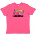 thumbnail image 3 of Inktastic I Love You Grandma with Flowers Youth T-Shirt, 3 of 5