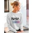 thumbnail image 2 of NASA Nasa Rocket Gradient Sweatshirt Women -NASA Designs, Female Large, 2 of 4