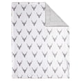 thumbnail image 3 of Safdie & Co. Premium Ultra Soft Reversible Faux Fur Throw Blanket Plaid Deer Shield, 3 of 3