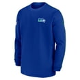 thumbnail image 2 of Men's Nike Royal Seattle Seahawks Alternate Logo Coach Long Sleeve Top, 2 of 3