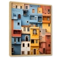 thumbnail image 2 of Designart "Colorful Casas This is Mexico s Vibrancy I" Cityscapes Floater Framed Canvas Print, 2 of 7