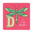 thumbnail image 3 of Marrott, Stephanie 20x20 Black Modern Framed Museum Art Print Titled - D is For Dragonfly, 3 of 5